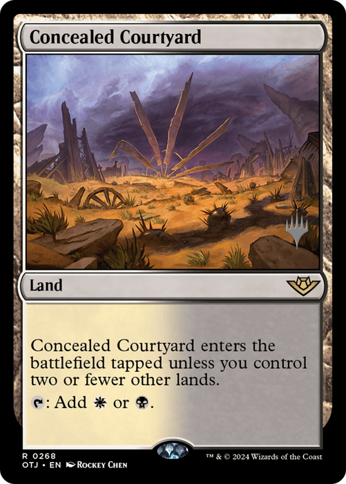 Concealed Courtyard (PPOTJ-268P) - rare - Foil