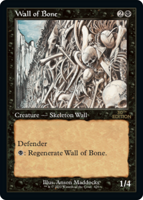 Wall of Bone (30A-426) - uncommon