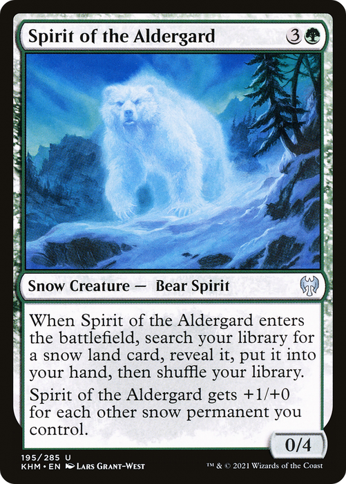 Spirit of the Aldergard (KHM-195) - uncommon: (snow)