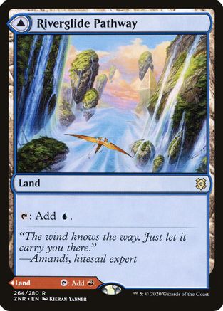 Riverglide Pathway // Lavaglide Pathway (ZNR-264) - rare - Foil