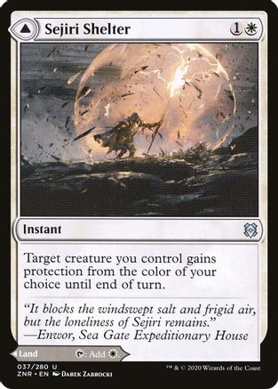 Sejiri Shelter // Sejiri Glacier (ZNR-037) - uncommon - Foil