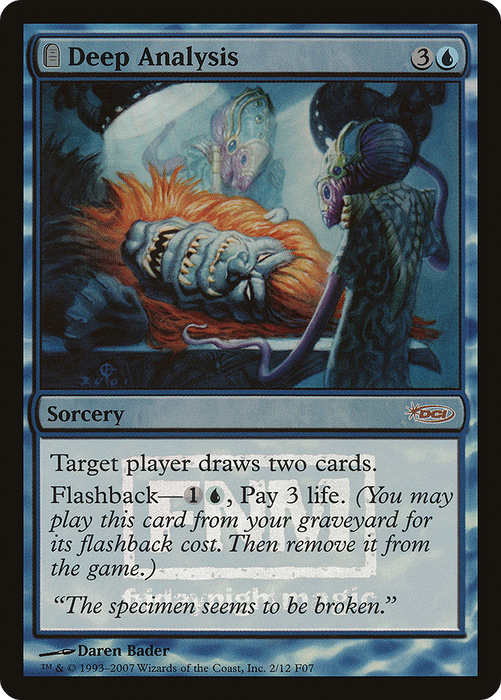 Deep Analysis (FNM-002) - rare: (tombstone) - Foil