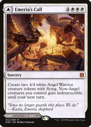 Emeria's Call // Emeria, Shattered Skyclave (ZNR-012) - mythic
