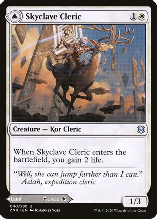Skyclave Cleric // Skyclave Basilica (ZNR-040) - uncommon