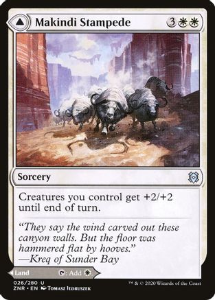 Makindi Stampede // Makindi Mesas (ZNR-026) - uncommon