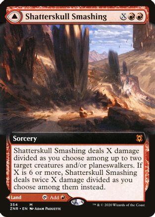 Shatterskull Smashing // Shatterskull, the Hammer Pass (ZNR-354) - mythic: (Extended Art)
