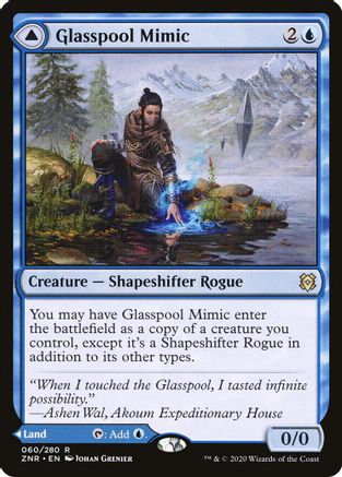 Glasspool Mimic // Glasspool Shore (ZNR-060) - rare