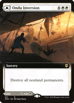 Ondu Inversion // Ondu Skyruins (ZNR-321) - rare: (Extended Art) - Foil