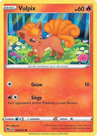 Vulpix (006/73) - CP  - Common - Reverse Holofoil