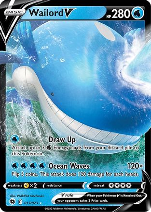 Wailord V (013/73) - CP  - Ultra Rare - Holofoil