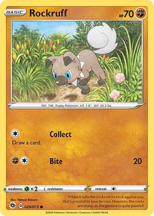 Rockruff (029/73) - CP  - Common - Reverse Holofoil