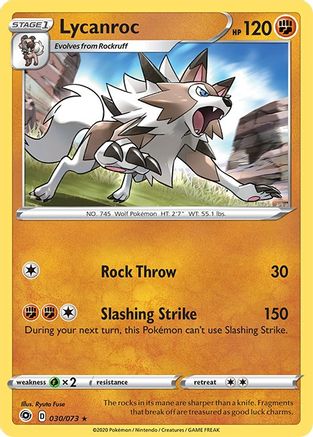 Lycanroc (030/73) - CP  - Holo Rare - Holofoil
