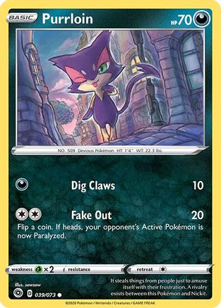 Purrloin (039/73) - CP  - Common - Reverse Holofoil