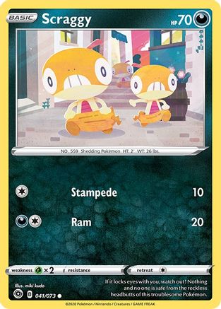 Scraggy (041/73) - CP  - Common - Reverse Holofoil