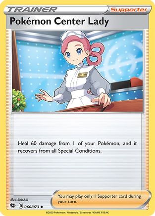 Pokemon Center Lady (060/73) - CP  - Uncommon - Reverse Holofoil