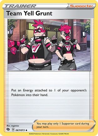 Team Yell Grunt (067/73) - CP  - Uncommon