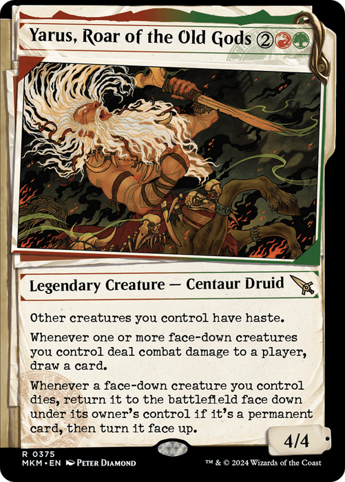 Yarus, Roar of the Old Gods (MKM-375) - rare: (Showcase) - Foil