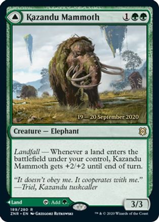 Kazandu Mammoth // Kazandu Valley (PRE-189S) - rare - Foil