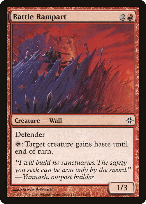 Battle Rampart (ROE-135) - common - Foil