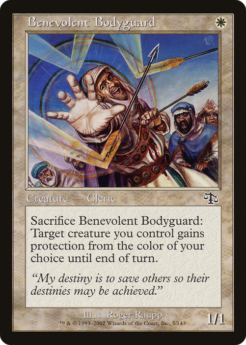 Benevolent Bodyguard (JUD-005) - common - Foil