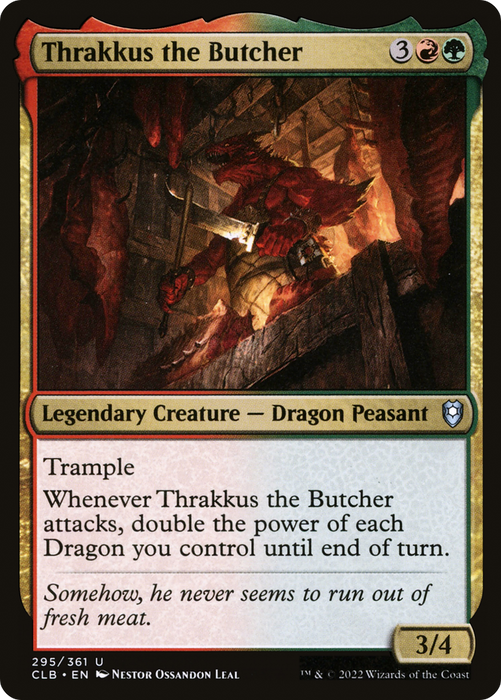 Thrakkus the Butcher (CLB-295) - uncommon - Foil