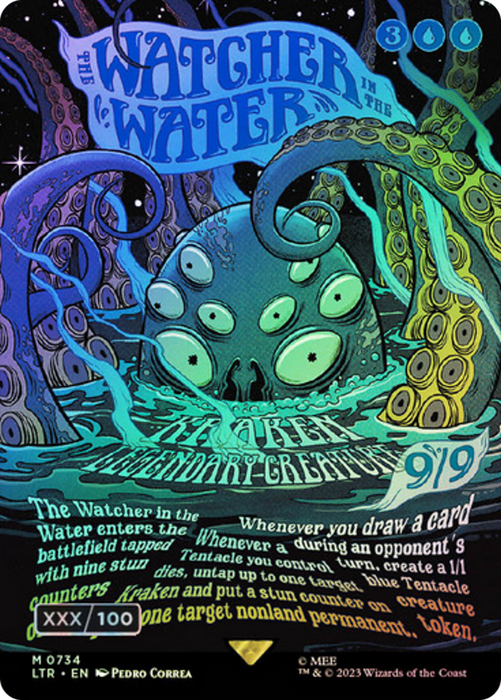 The Watcher in the Water (LTR-734Z) - mythic (Borderless) - Foil