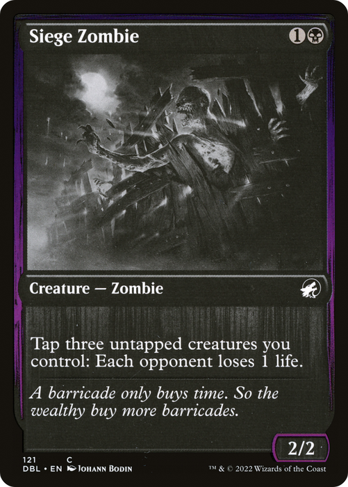 Siege Zombie (DBL-121) - common - Foil