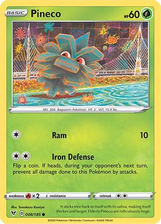 Pineco (008/185) - SVV  - Common - Reverse Holofoil