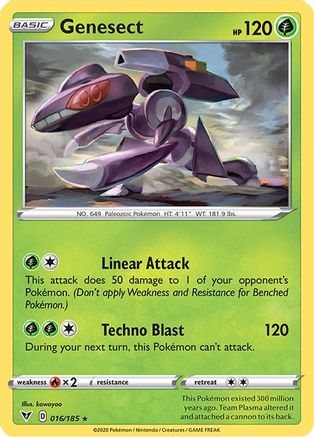 Genesect (016/185) - SVV  - Holo Rare - Holofoil