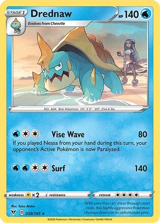 Drednaw (039/185) - SVV  - Rare - Reverse Holofoil