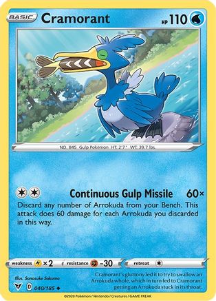 Cramorant (040/185) - SVV  - Uncommon - Reverse Holofoil
