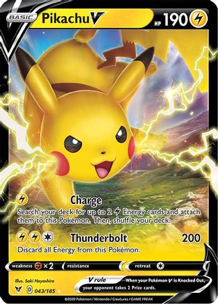 Pikachu V (043/185) - SVV  - Ultra Rare - Holofoil