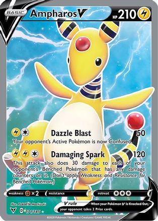 Ampharos V (Full Art) (171/185) - SVV  - Ultra Rare - Holofoil