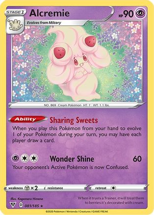 Alcremie (081/185) - SVV  - Rare - Reverse Holofoil