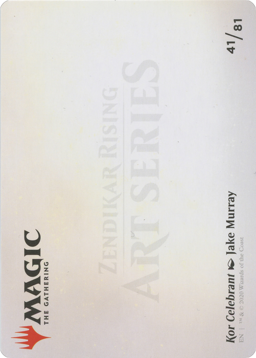 Kor Celebrant // Kor Celebrant (AZNR-041) - common (Borderless) - Foil