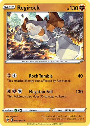 Regirock (089/185) - SVV  - Holo Rare - Holofoil