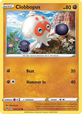 Clobbopus (100/185) - SVV  - Common - Reverse Holofoil