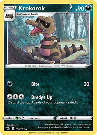 Krokorok (108/185) - SVV  - Uncommon - Reverse Holofoil
