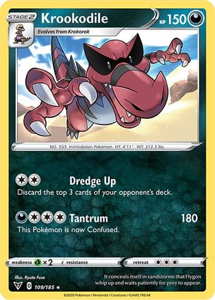 Krookodile (109/185) - SVV  - Rare - Reverse Holofoil