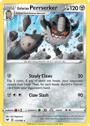 Galarian Perrserker (113/185) - SVV  - Rare