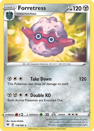 Forretress (114/185) - SVV  - Rare - Reverse Holofoil