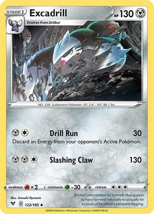 Excadrill (122/185) - SVV  - Uncommon - Reverse Holofoil