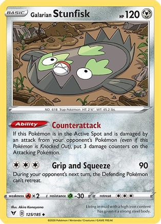 Galarian Stunfisk (125/185) - SVV  - Uncommon