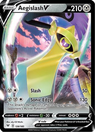 Aegislash V (126/185) - SVV  - Ultra Rare - Holofoil