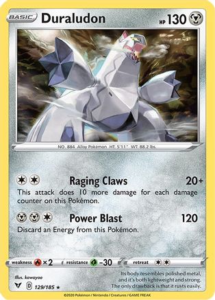 Duraludon (129/185) - SVV  - Holo Rare - Reverse Holofoil