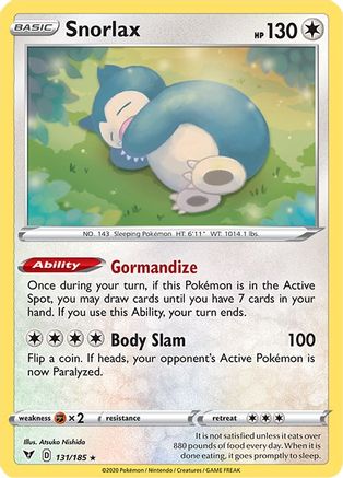 Snorlax (131/185) - SVV  - Holo Rare - Holofoil