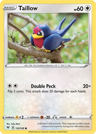 Taillow (133/185) - SVV  - Common - Reverse Holofoil