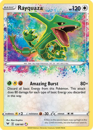 Rayquaza (138/185) - SVV  - Amazing Rare - Holofoil
