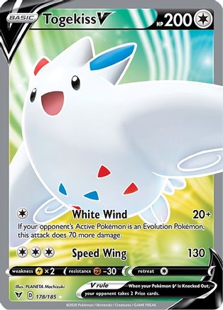 Togekiss V (Full Art) (178/185) - SVV  - Ultra Rare - Holofoil