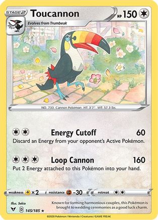 Toucannon (145/185) - SVV  - Rare - Reverse Holofoil